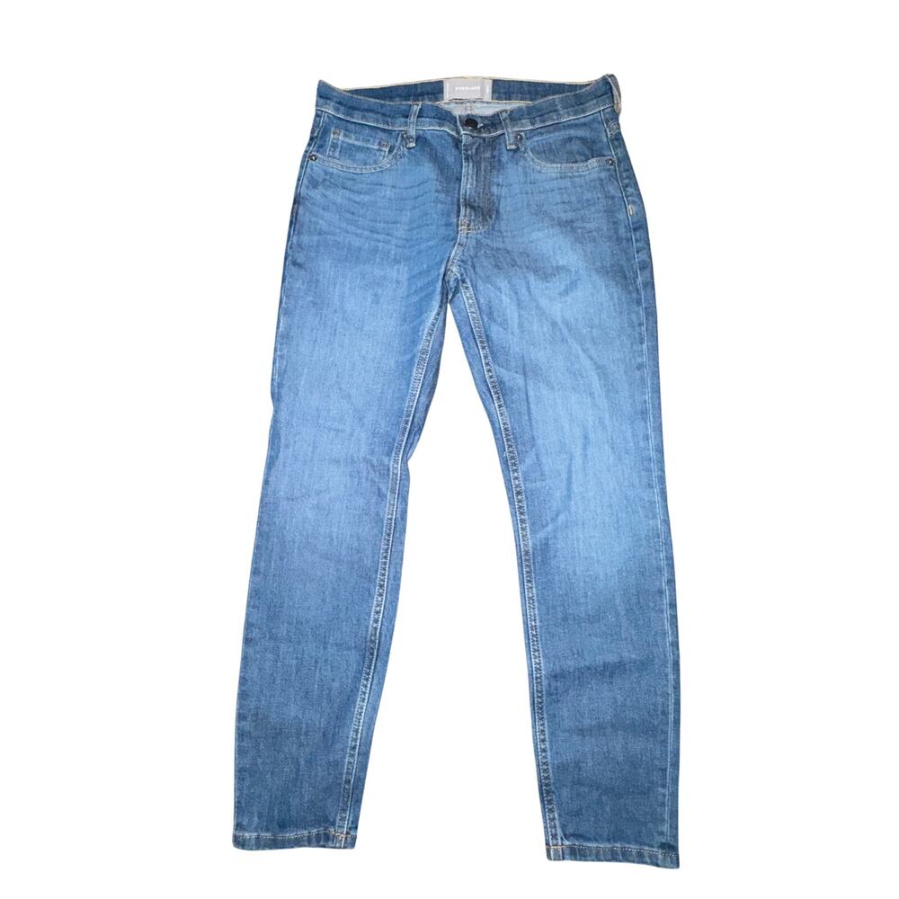 Everlane Straight Leg Ankle Jeans Women's Size 27 Ankle Blue Mid Rise Pockets